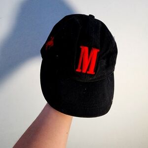 Vintage Black Cap with Red Marlboro Logo